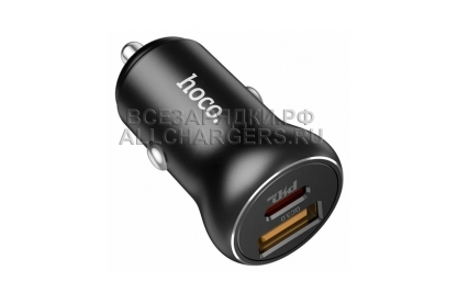 АЗУ с USB выходом, 5.0V, 3.00A, 20W, 1x USB, 1x USB Type-C, QC, PD, oem