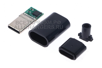 Переходник (триггер) USB-C PD (m) - DC 19V - 20V, с корпусом, oem