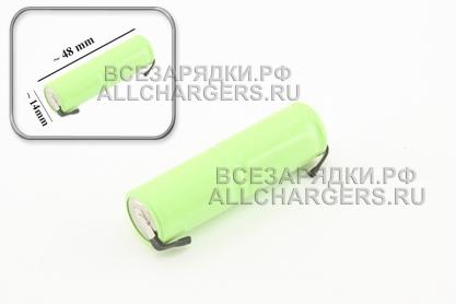 АКБ Ni-MH, AA1/2 2S1P, 2.4V, с пластинами (2X1/2AA), станд., для триммера, oem