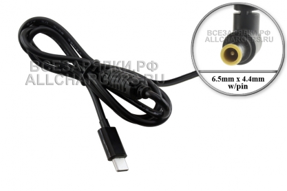 Переходник (конвертер) USB Type-C (m), PD - 19V-20V, 6.5x4.4, 65W, для Sony, oem