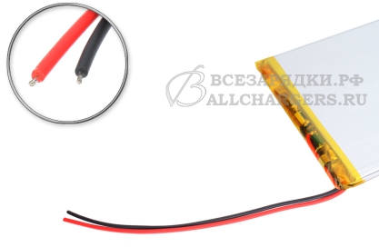 АКБ универсальная (под пайку), 106x91, 3.7V, 5000mAh, oem