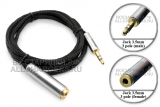 Кабель Jack 3.5mm (f) - Jack 3.5mm (m), 3pole, удлинитель, 1.5m, Premier