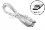 Кабель USB-C (USB 3.1 Type C) - USB-C (USB 3.1 Type C), до 3A, 1.0m, силикон, белый, oem