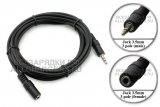 Кабель Jack 3.5mm (f) - Jack 3.5mm (m), 3pole, удлинитель, 3.0m, oem